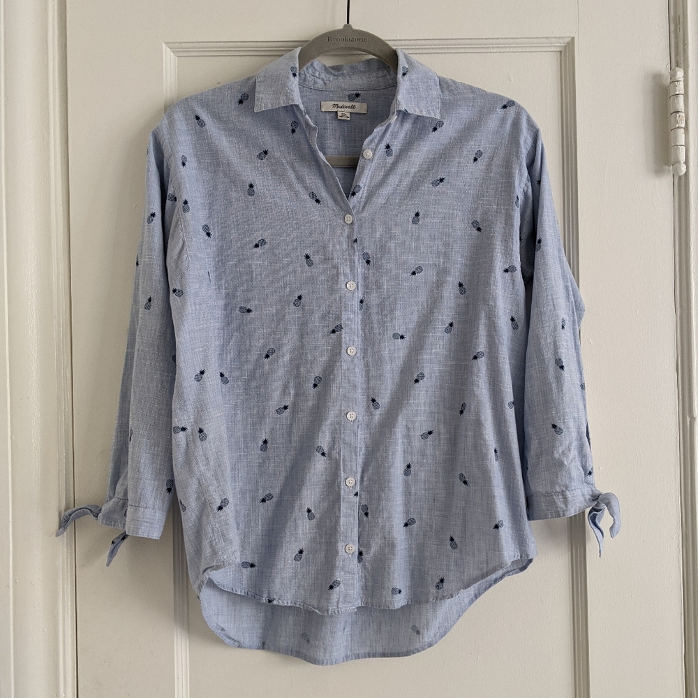 Madewell shrunken trapeze shirt
